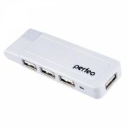 USB-концентратор Perfeo USB-HUB 4 Port, (PF-VI-H021 White) белый