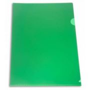 Папка-уголок А4 180мкр Е310N непрозр. глянц. плотн. зеленая