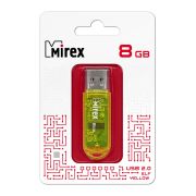 Флэш-драйв 8GB Mirex USB 2.0 ELF Yellow (ecopack)