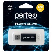 Флэш-драйв 128GB Perfeo USB 3.0 C14 Black  metal series