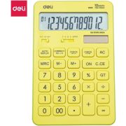 Калькулятор сред. DELI Touch EM01551 желтый 12-разр. 108x15x175