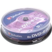 Диск DVD+R Verbatim 8,5 ГБ 8х JC/10шт Dоublе Layer Ink Print