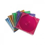 Бокс для 1 CD slim  для мини DVD дисков цветные 8см