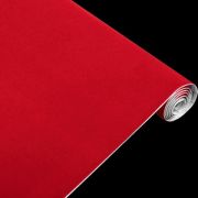 Пленка самокл. 45x100 см PVC 260 мкм «deVENTE» 8117127 в рулоне с барх.покрытием красная