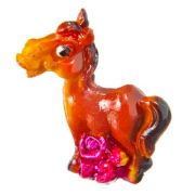 Сувенир Сноу Бум Лошадь с розами/конвертом 4,5см, в асс-те 398-687