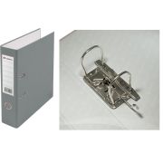 Регистратор 8см PP LAMARK AF0600-GR1 серый мет.окант./карман собр.