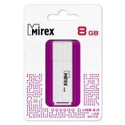 Флэш-драйв 8GB Mirex USB LINE WHITE (ecopack)