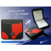 Сумочка для CD 0940 JD «Красное и чёрное» 40 дисков к/зам