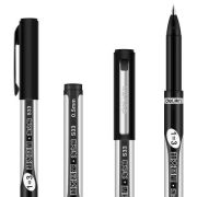 Гелевая ручка черная 0,5мм DELI S33 долгопишущая стержень 1=3
