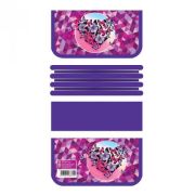 Пенал 3-секционный ПО-611 «Фиолетовые бабочки» печать на фольге