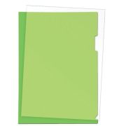 Папка-уголок A4 180 мкм «Attomex» гладкая фактура, полупрозр. зеленая 3074727