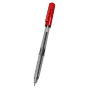 Ручка шарик. DELI Arrow EQ00940 0.7мм красная, прозр. корпус