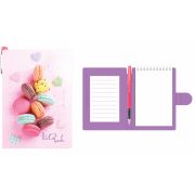 Блокнот с ручкой Розовый десерт, 105х150 мм, ручка, вн.блок на спирали,LAMARK0125