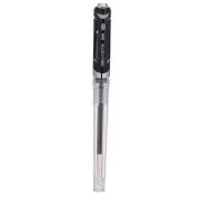 Гелевая ручка черная 0,5мм DELI EQ10520 прозр.корп.рез грипп мет. нак.